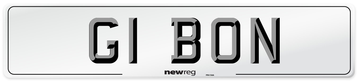 G1 BON Number Plate from New Reg